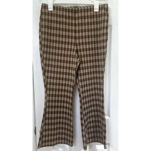 Eyeshadow pants womens size 9 plaid bell bottom ankle pants great condition